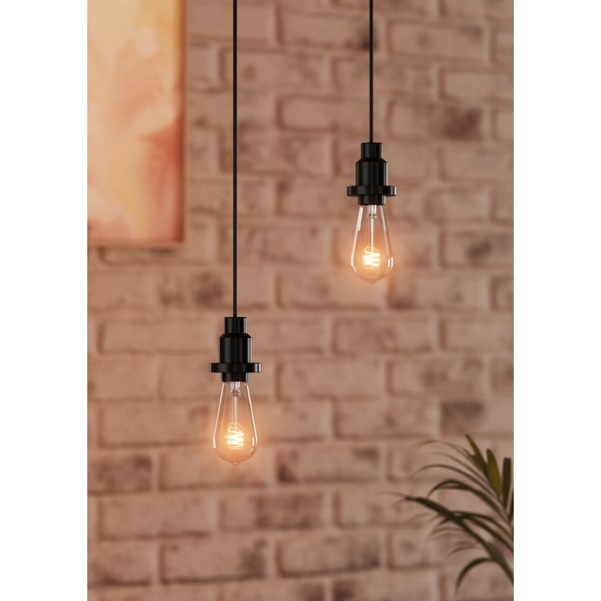 Osram - PENDULUM-virtajohto 1xE27/40W/230V musta