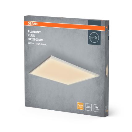 Osram - Pinta-asennettava LED-paneeli PLANON LED/40W/230V 59,5x59,5 cm valkoinen