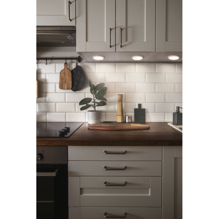 Osram – 3 kpl SMART+ himmennettäviä kaapinalusvalaisimia, LED 6,5 W, 230 V, 3000–6500 K, Wi‑Fi
