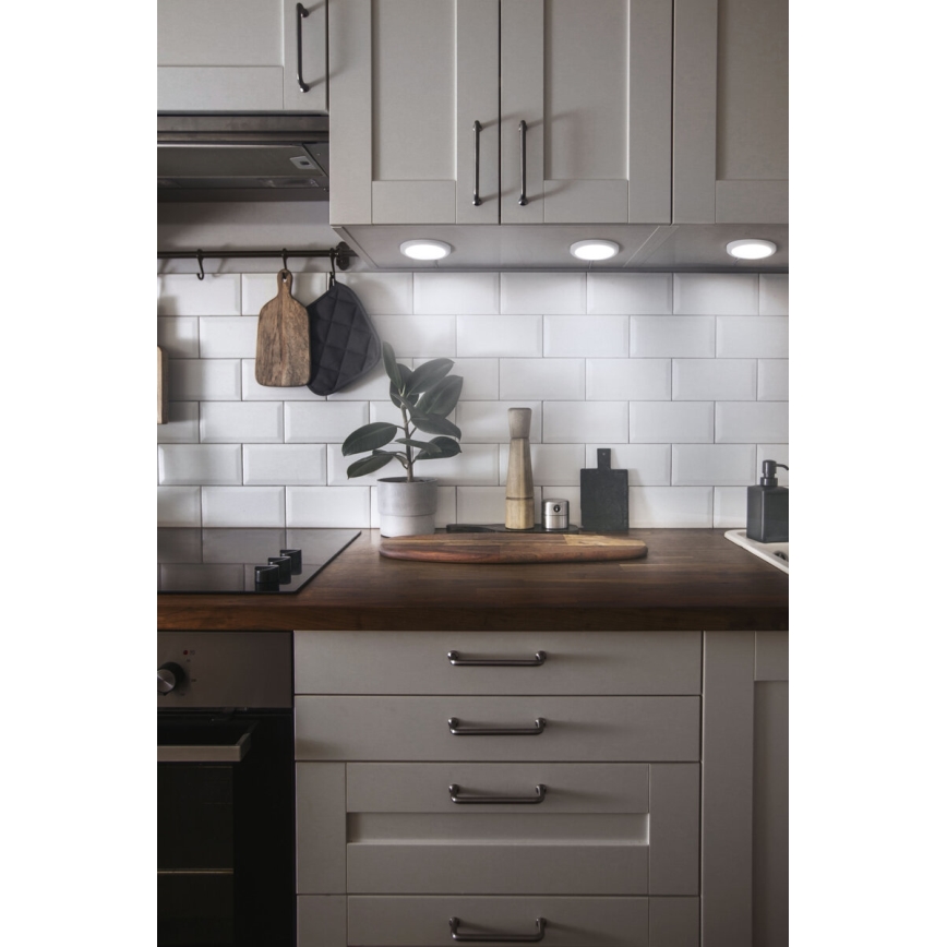 Osram – 3 kpl SMART+ himmennettäviä kaapinalusvalaisimia, LED 6,5 W, 230 V, 3000–6500 K, Wi‑Fi
