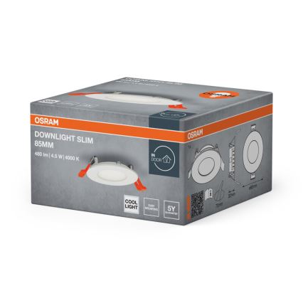 Osram - SLIM upotettava LED-alasvalo LED/4,5W/230V 4000K