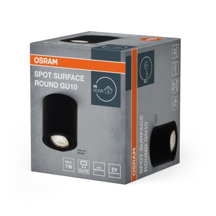 Osram - SPOT-kohdevalaisin 1xGU10/7W/230V musta