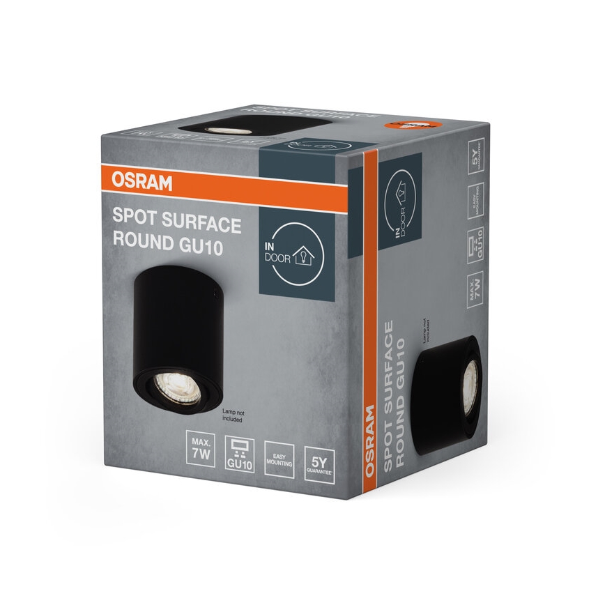 Osram - SPOT-kohdevalaisin 1xGU10/7W/230V musta