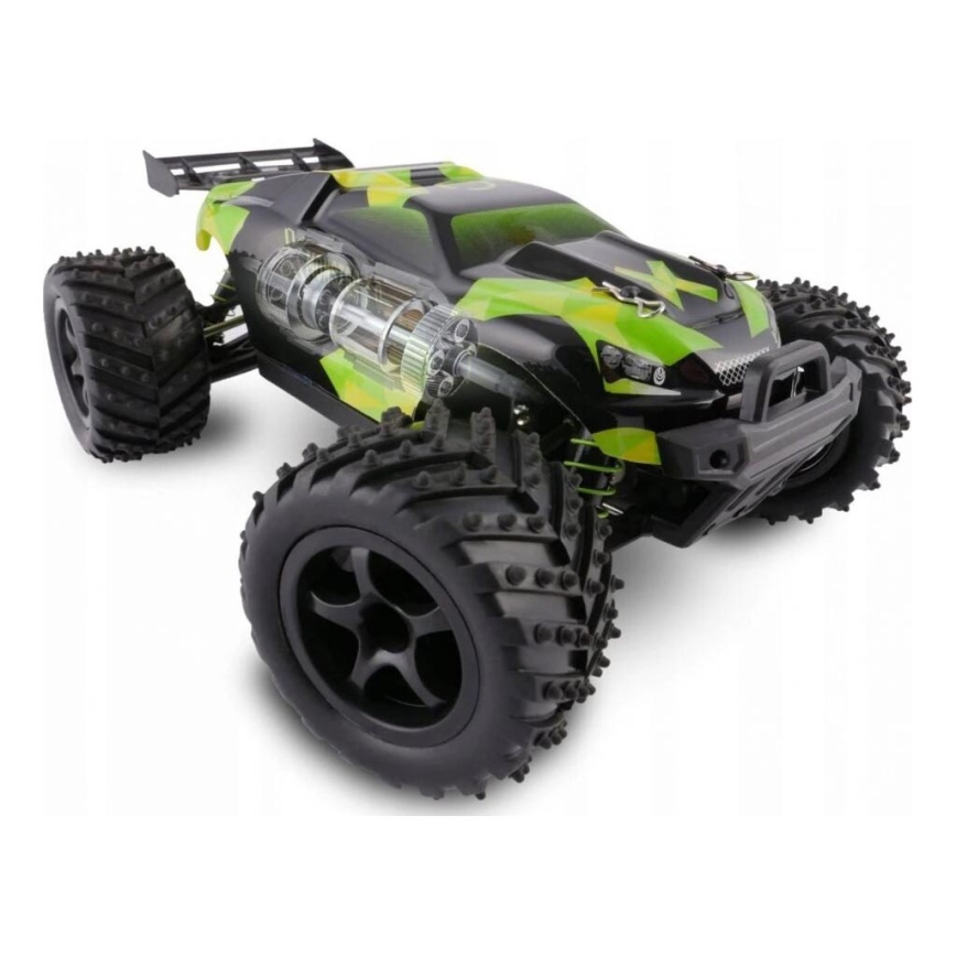 Overmax - radio-ohjattava RC-auto X-MONSTER 3.0 1700 mAh Musta/Vihreä