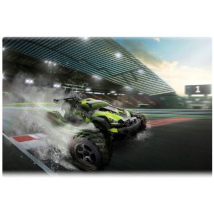 Overmax - radio-ohjattava RC-auto X-MONSTER 3.0 1700 mAh Musta/Vihreä