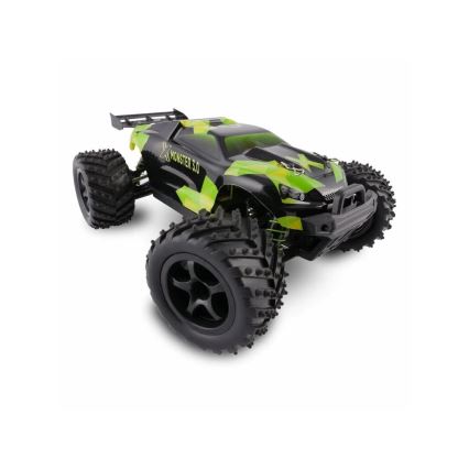 Overmax - radio-ohjattava RC-auto X-MONSTER 3.0 1700 mAh Musta/Vihreä