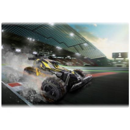 Overmax - radio-ohjattava RC-auto X-RALLY 2.0 1200 mAh Musta/Keltainen