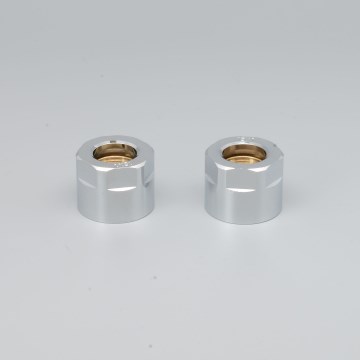 P.M.H. M15B4002 - Puristusliitin VISION/INTER-venttiiliin, kiiltävä kromi/kupari, 15 mm