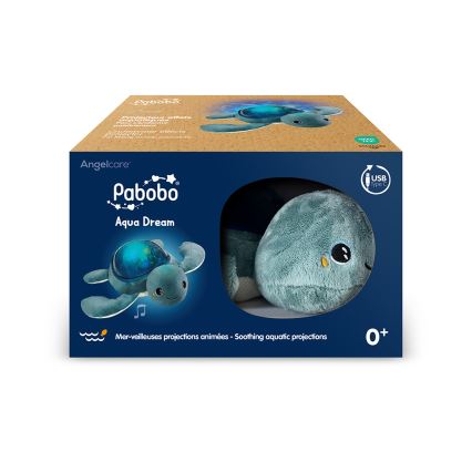 PABOBO - Projektori melodialla AQUA DREAM USB kilpikonna