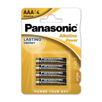Panasonic - 4 kpl Alkaliparisto AAA/LR03