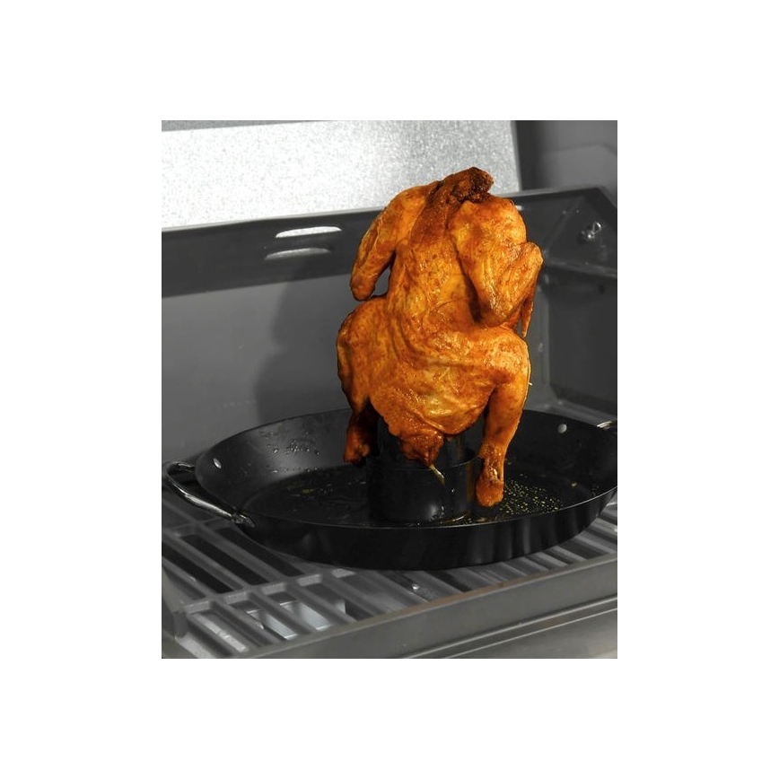 Pannu telineellä broilerin grillaamiseen 30 cm