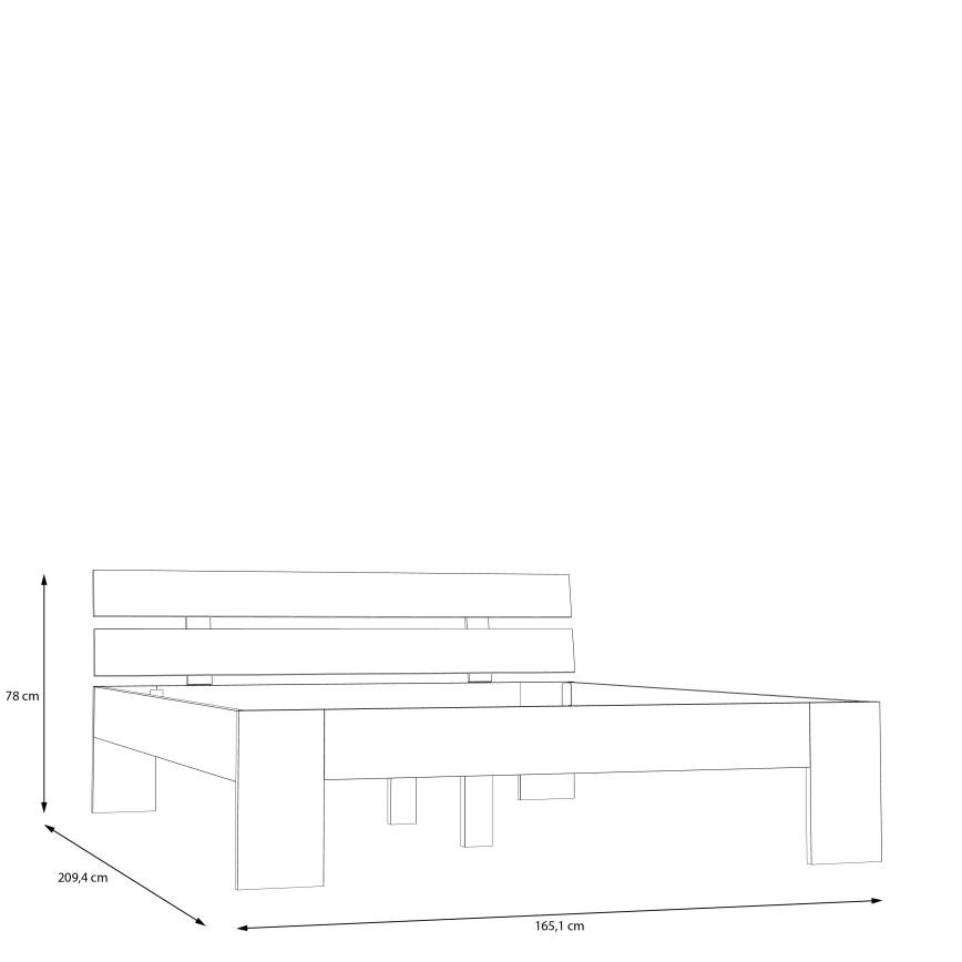 Parivuode PIROA 160x200 cm beige
