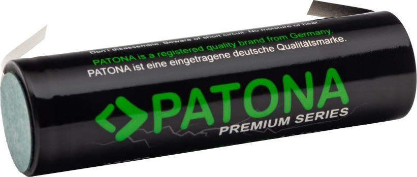 PATONA - Akku 18650 Li-lon 3000mAh PREMIUM 3,7V kanssa nauha terminals kohteelle soldering