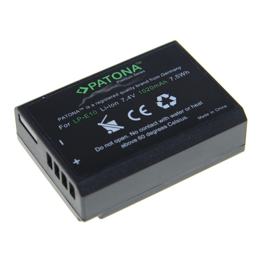 PATONA - Akku Canon LP-E10 1020mAh Li-Ion Premium
