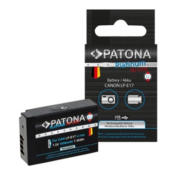 PATONA - Akku Canon LP-E17 1050mAh Li-Ion Platinum Dekoodattu