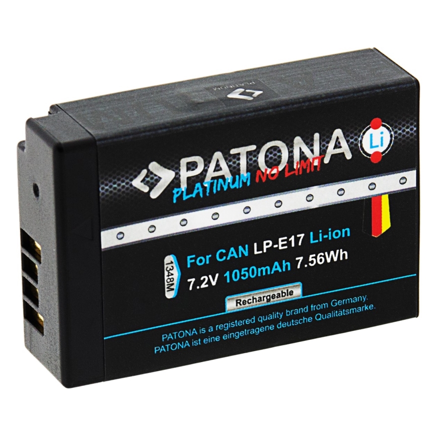 PATONA - Akku Canon LP-E17 1050mAh Li-Ion Platinum Dekoodattu