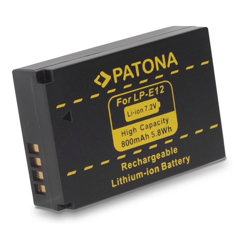PATONA - Akku Canon LPE12 800mAh Li-Ion
