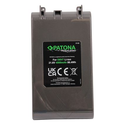 PATONA - Akku Dyson V7 4000mAh Li-lon 21.6V PREMIUM