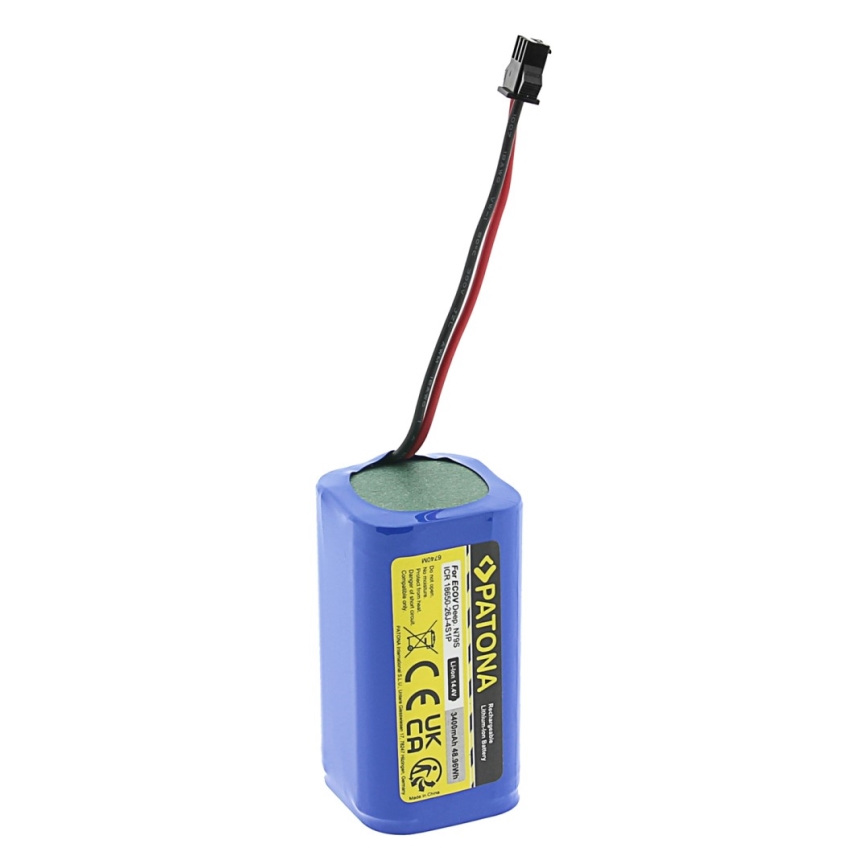 PATONA - Akku Ecovacs Deebot 600/N79/715 3400mAh Li-lon 14,4V