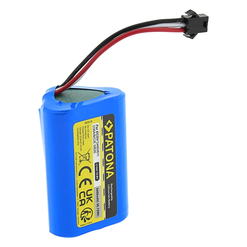 PATONA - Akku Ecovacs Deebot D36 Serie 3400mAh Li-lon 10,8V