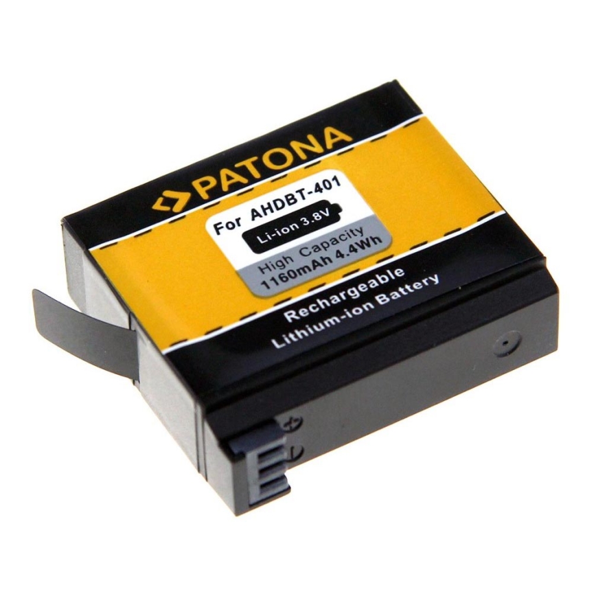 PATONA - Akku GoPro Hero 4 AHDBT-401 1160mAh Li-Ion