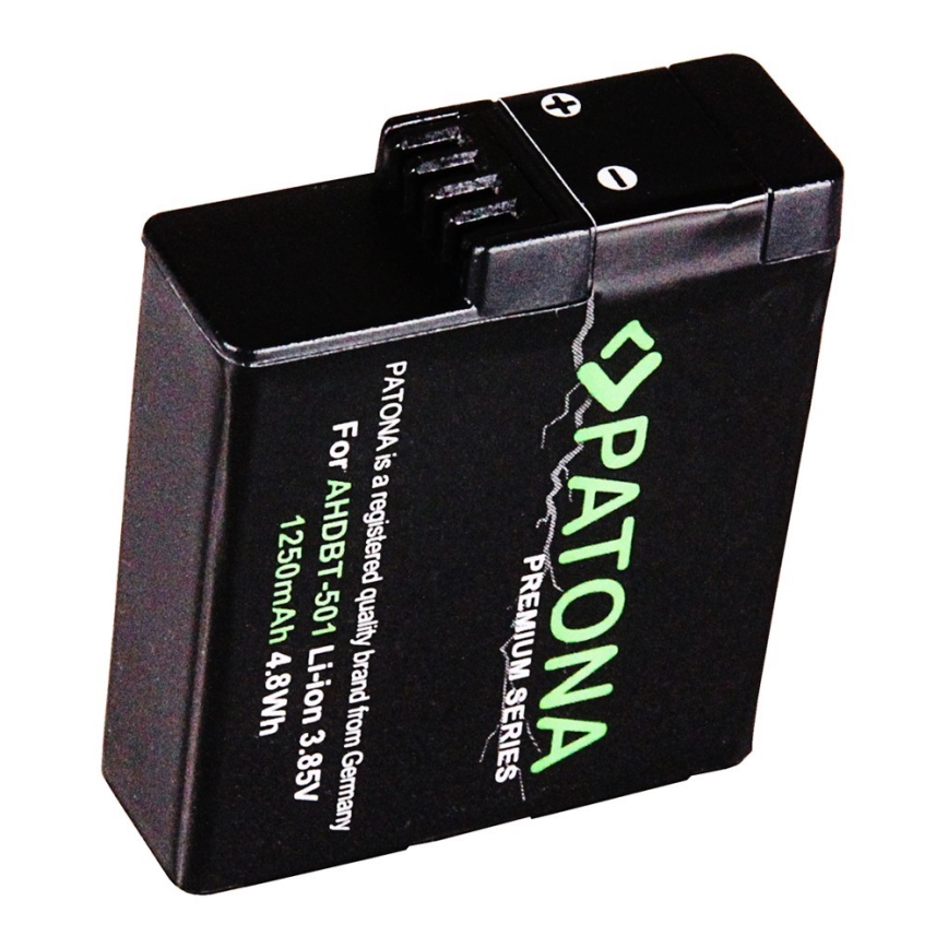 PATONA - Akku GoPro Hero 5/6/7 AABAT-001 1250mAh Li-Ion Premium