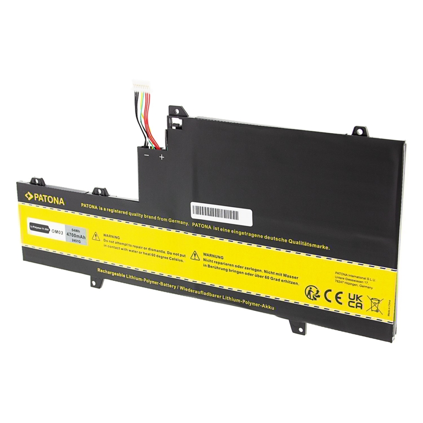 PATONA - Akku HP EliteBook x360 1030 G2 4700mAh Li-Pol 11,55V OM03XL