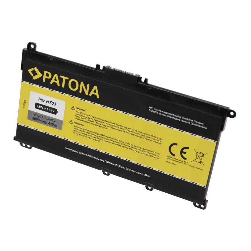 PATONA - Akku HP Pavilion X360 14-BA Serie 3400mAh Li-Pol 11,55V BK03 / BK03XL