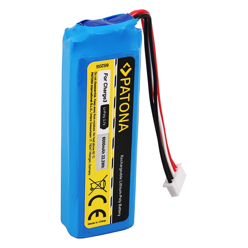 PATONA - Akku JBL Charge 3 6000mAh 3,7V Li-Pol