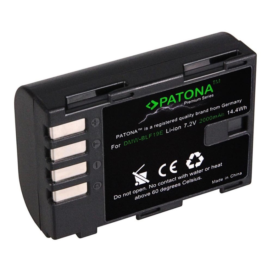 PATONA - Akku Panasonic DMW-BLF19 2000mAh Li-Ion Premium