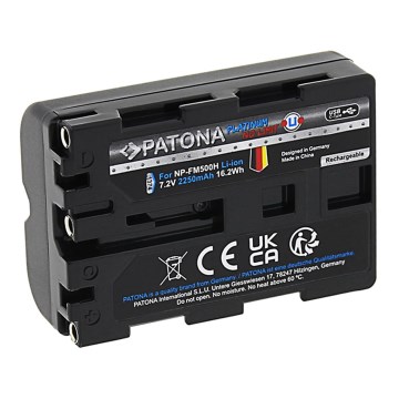 PATONA - Akku Sony NP-FM500H 2250mAh Li-Ion Platinum USB-C lataus
