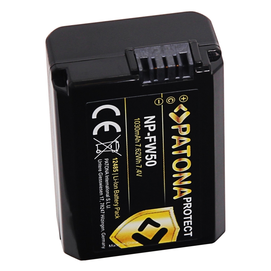 PATONA - Akku Sony NP-FW50 1030mAh Li-Ion Protect