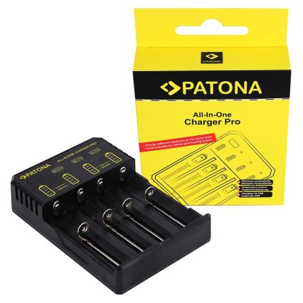 PATONA - Akkulaturi AA/AAA/18650/14500/CR123A