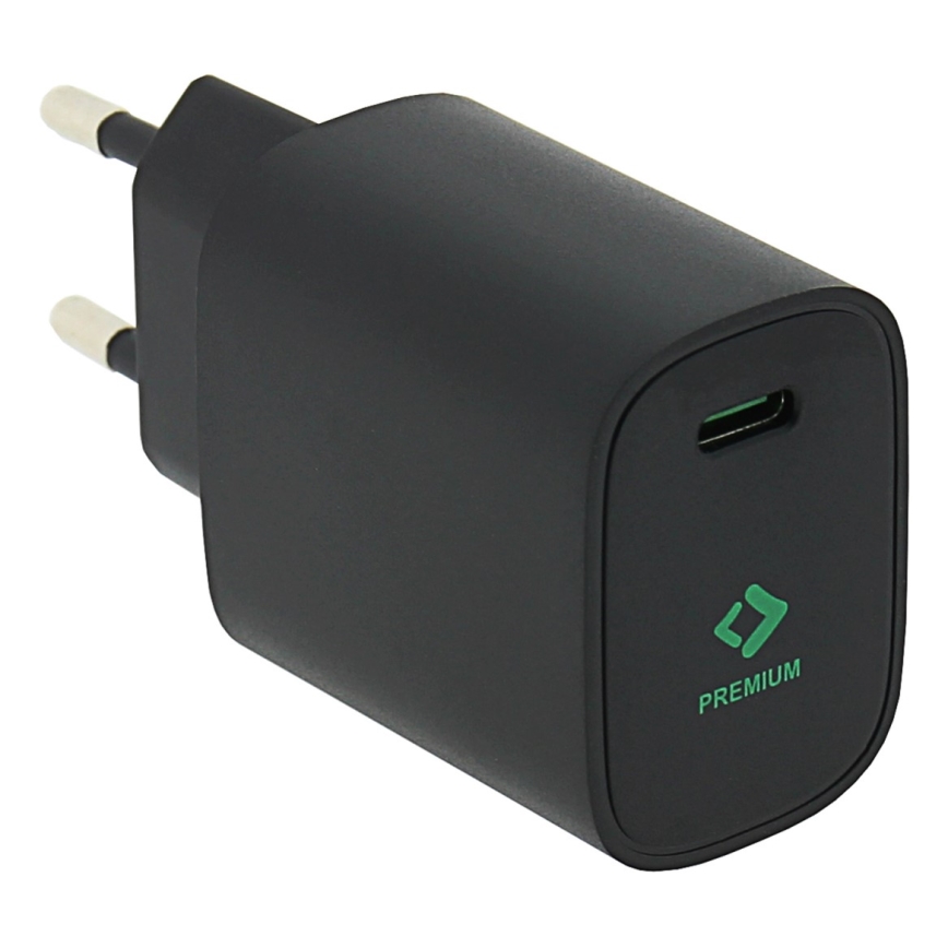 PATONA - Latausadapteri USB-C Power delivery 20W/230V musta
