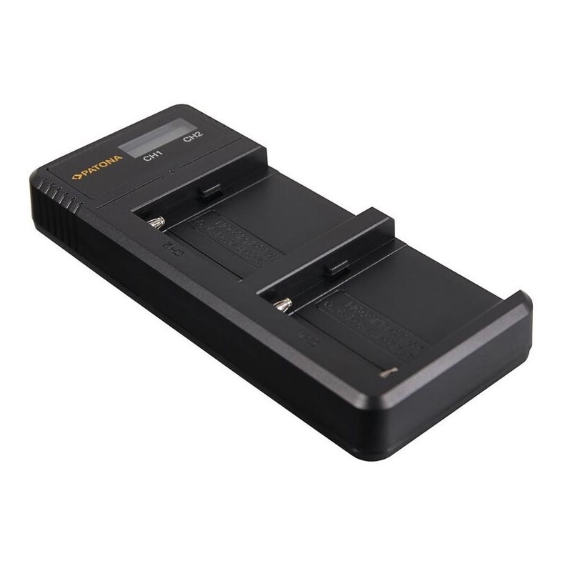 PATONA - Laturi Foto Dual LCD Sony F550/F750/F970 - USB