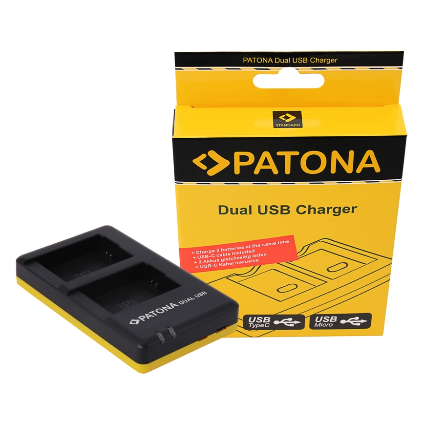 PATONA - Laturi Foto Dual Quick Sony NP-FW50 USB