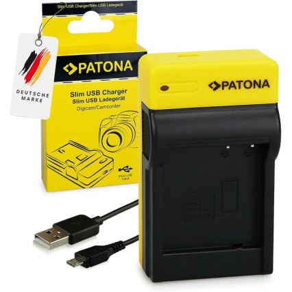 PATONA - Laturi Foto Panasonic DMW-BLG10E  slim,USB