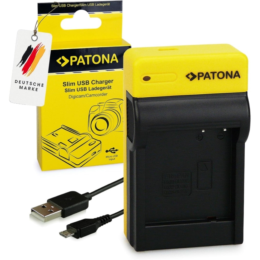 PATONA - Laturi Foto Panasonic DMW-BLG10E  slim,USB