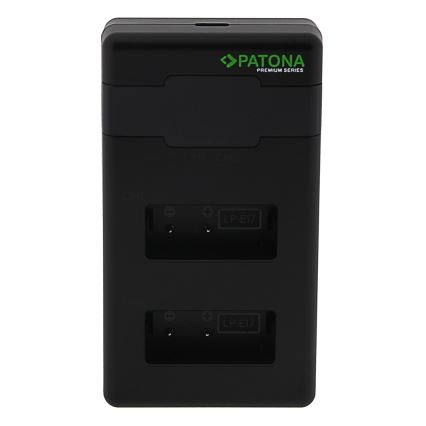 PATONA - Pikalaturi Dual Canon LP-E17 + kaapeli USB-C 0,6m
