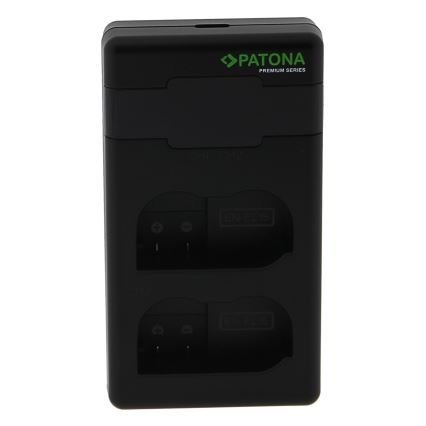 PATONA - Pikalaturi Dual Nikon EN-EL15/EN-EL15C + kaapeli USB-C 0,6m