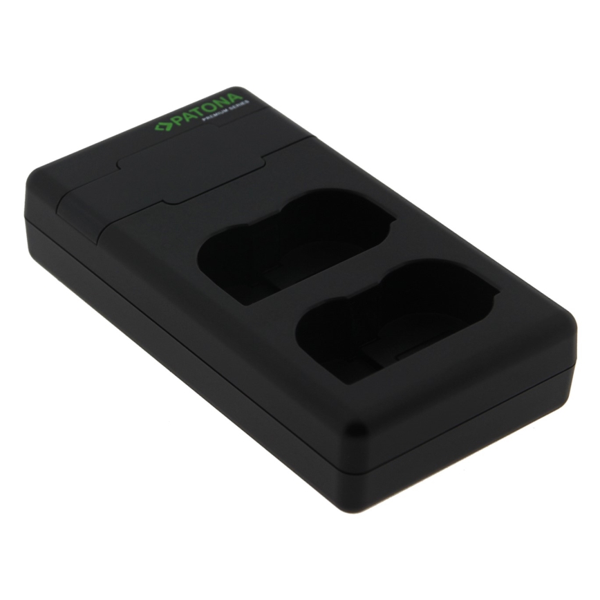 PATONA - Pikalaturi Dual Nikon EN-EL15/EN-EL15C + kaapeli USB-C 0,6m