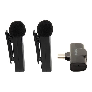 PATONA - SETTI 2x Langaton mikrofoni älypuhelimille USB-C 5V