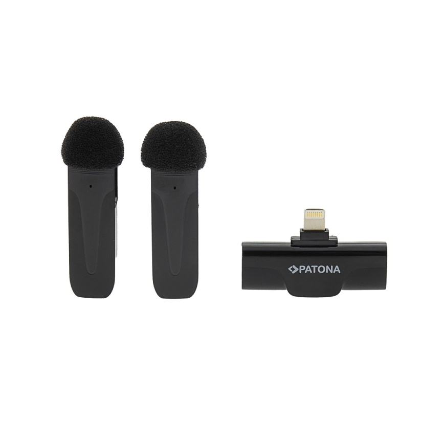 PATONA - SETTI 2x Langaton mikrofoni iPhonelle USB-C 5V