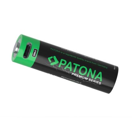 PATONA - SETTI 4x Akku AA/LR6 Li-Pol 2000mAh 1,5Vs kanssa USB-C lataus