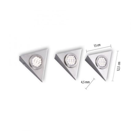 Paul Neuhaus 1119-55-3 - SETTI 3x LED Huonekaluvalaisin anturilla HELENA LED/2,5W/230V