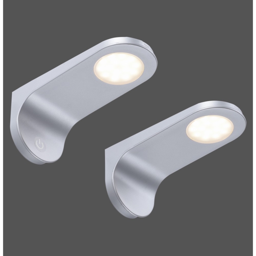 Paul Neuhaus 1157-21-2 - SETTI 2xLED Himmennettävä huonekaluvalaistus AMON 5,2W/230V