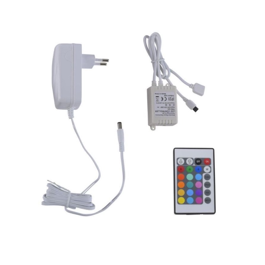 Paul Neuhaus 1205-70 - LED RGB Himmennettävä nauha TEANIA 10m LED/30W/12/230V + kauko-ohjain