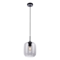 Paul Neuhaus 2002-25 - Kattokruunu johdossa SHITAKE 1xE27/10W/230V halkaisija 20 cm savustettu