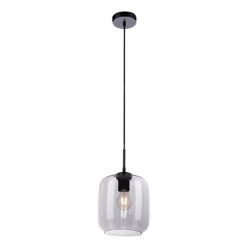 Paul Neuhaus 2002-25 - Kattokruunu johdossa SHITAKE 1xE27/10W/230V halkaisija 20 cm savustettu