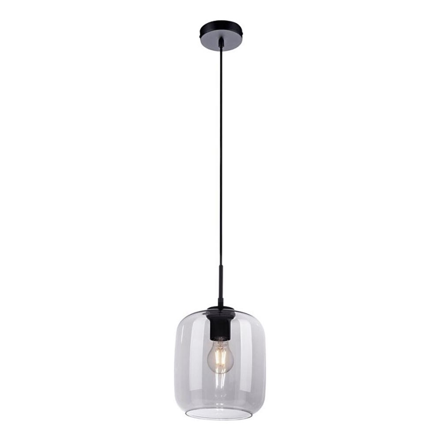 Paul Neuhaus 2002-25 - Kattokruunu johdossa SHITAKE 1xE27/10W/230V halkaisija 20 cm savustettu